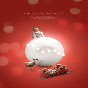 圣诞节/新年活动派对宣传海报psd模板