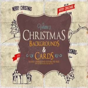 圣诞节主题背景&卡片模板v3 Christmas Background & Cards Vol.3