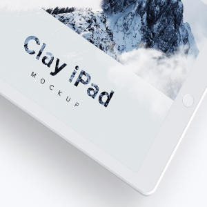 iPad平板电脑屏幕界面设计图样机模板02 Clay iPad 9.7 Mockup 02插图2