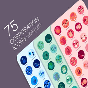 商业模板与概念图标套装下载[SVG]