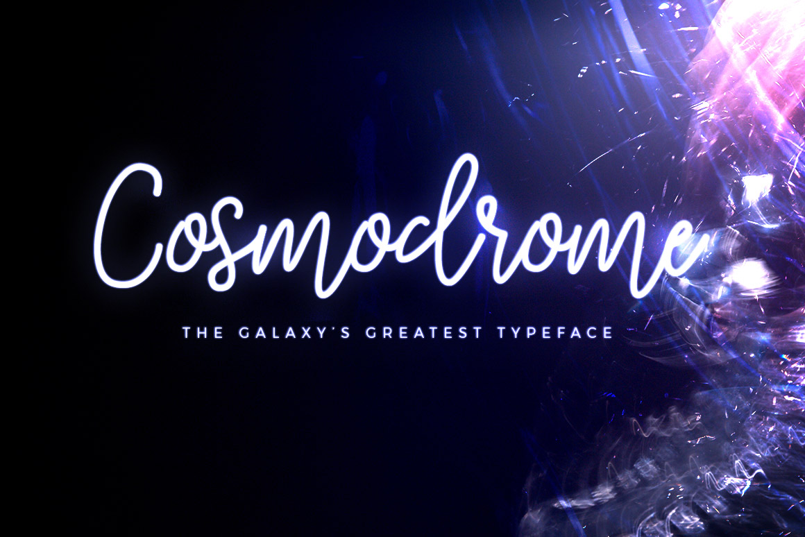 付费手写英文字体 Cosmodrome Monoline Script Font