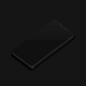iPhone XS Max智能手机APP应用UI设计效果图右视图样机 Isometric Clay iPhone Xs Max Mockup, Right View插图2