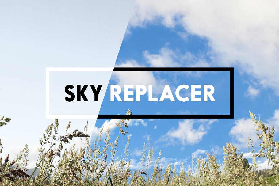 蓝天白云照片叠层PS动作 Sky Replacer Photoshop Actions