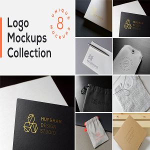 Logo设计展示样机模板合集 Logo Mockups Collection Vol. 1插图1