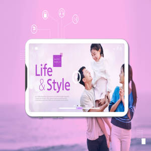 温馨家庭快乐生活海报设计模板