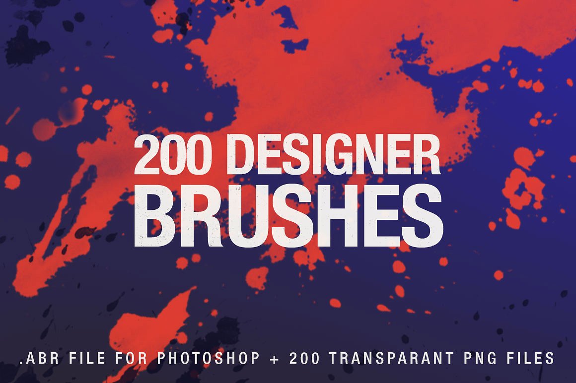 200个创意图案 PS 笔刷 200 Designer Brushes for Photoshop