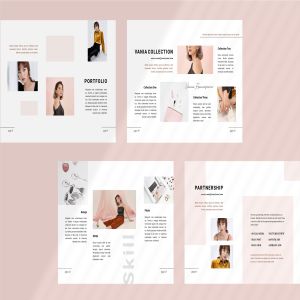 优雅时尚博客媒体品牌宣传设计素材工具包 Vania Media / Press Kit Template插图5