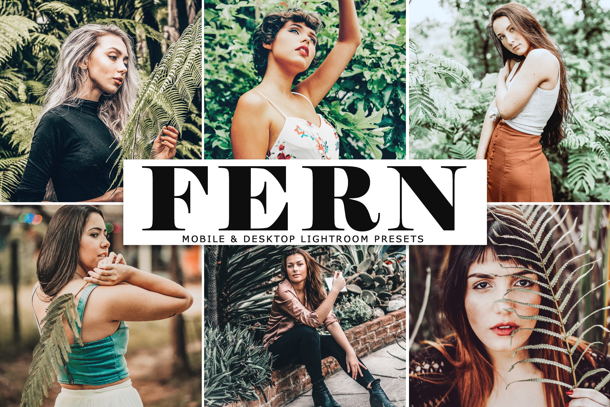华丽色彩鲜艳的照片后期处理LR调色预设 Fern Mobile & Desktop Lightroom Presets