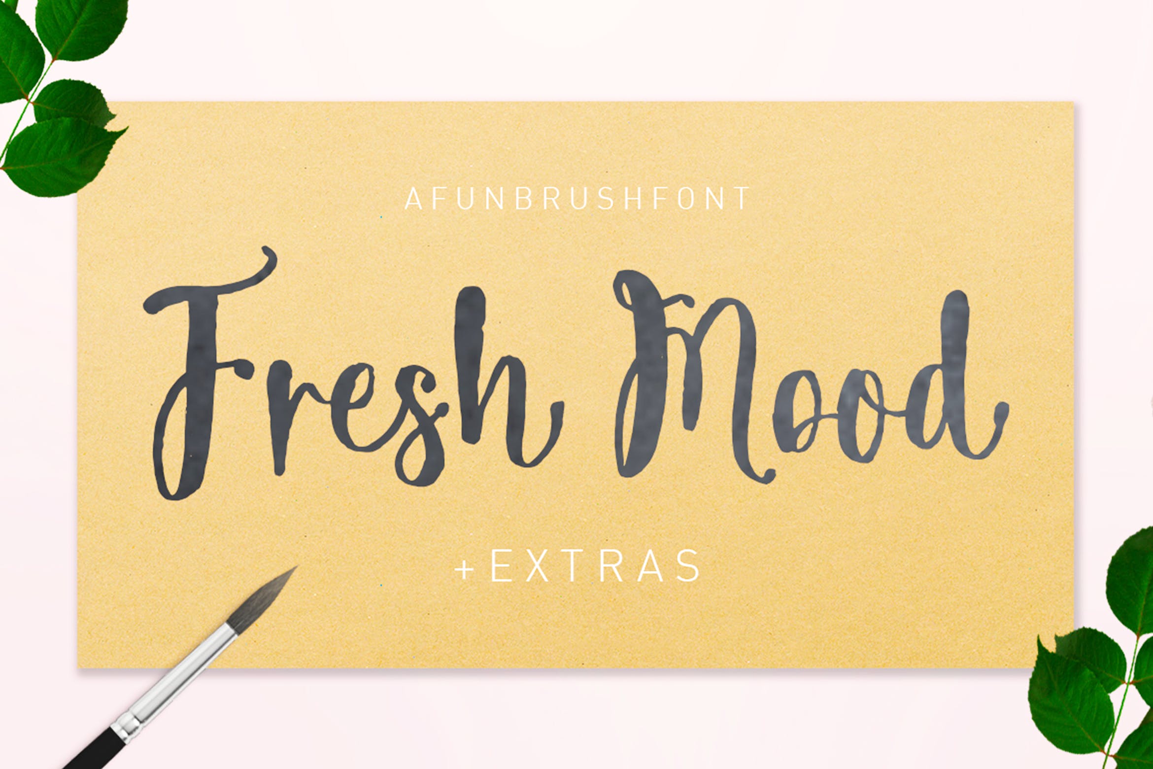 优雅小清新OpenType英文手写字体下载 Fresh Mood