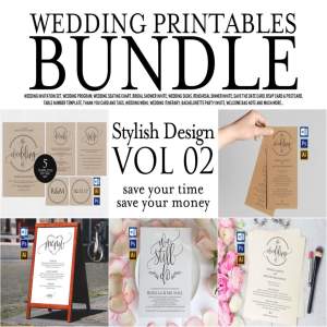 婚礼邀请物料套装打包下载[ai,psd]