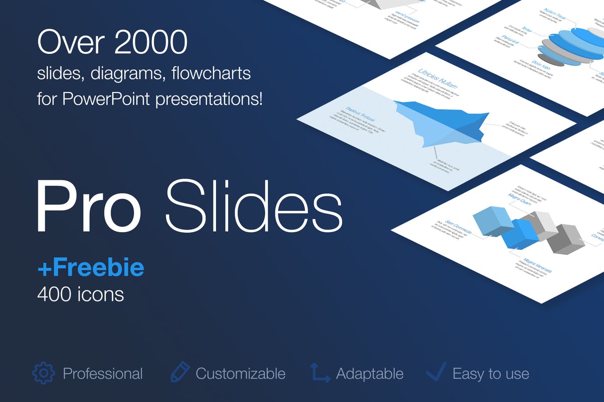 超级信息图表设计PPT幻灯片制作素材 Diagrams for PowerPoint Template