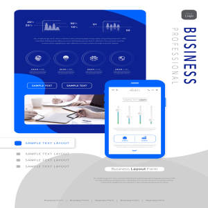 多用途创意企业网站排版UI设计PSD模板