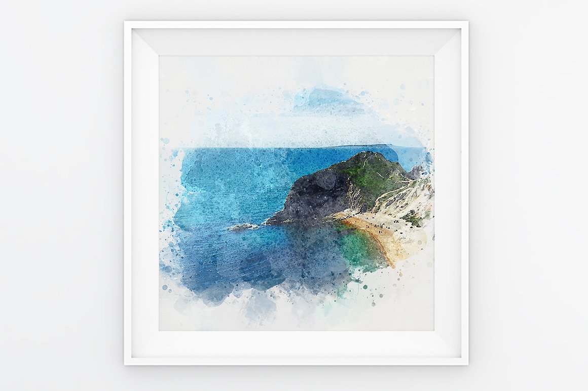 精美多彩水墨画PS动作 Artist Studio Watercolor Actions