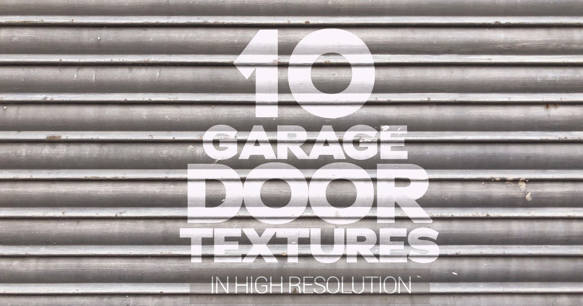 高清车库门背景素材 Garage Door Textures x10