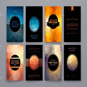 中国新年风格画册模板 Chinese New Year Brochures