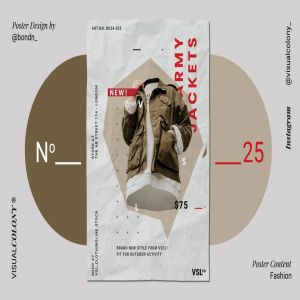 时尚服装商店折扣促销活动海报 Fashion Poster