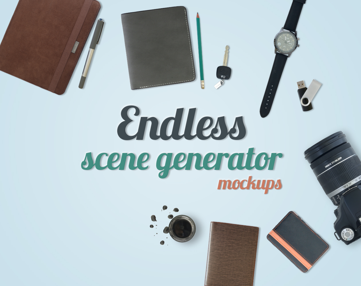 办公文具&生活产品样机场景生成器