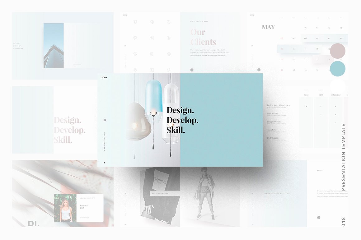 简约现代设计风格Keynote幻灯片模板 STYLE Keynote Template