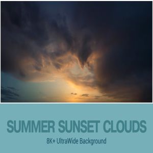 8K+超高清夏季日落天空背景图素材 8K+ UltraHD Summer Sunset Background