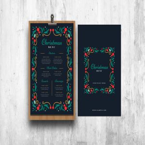 圣诞节主题餐厅菜单设计模板 Special Christmas Menu