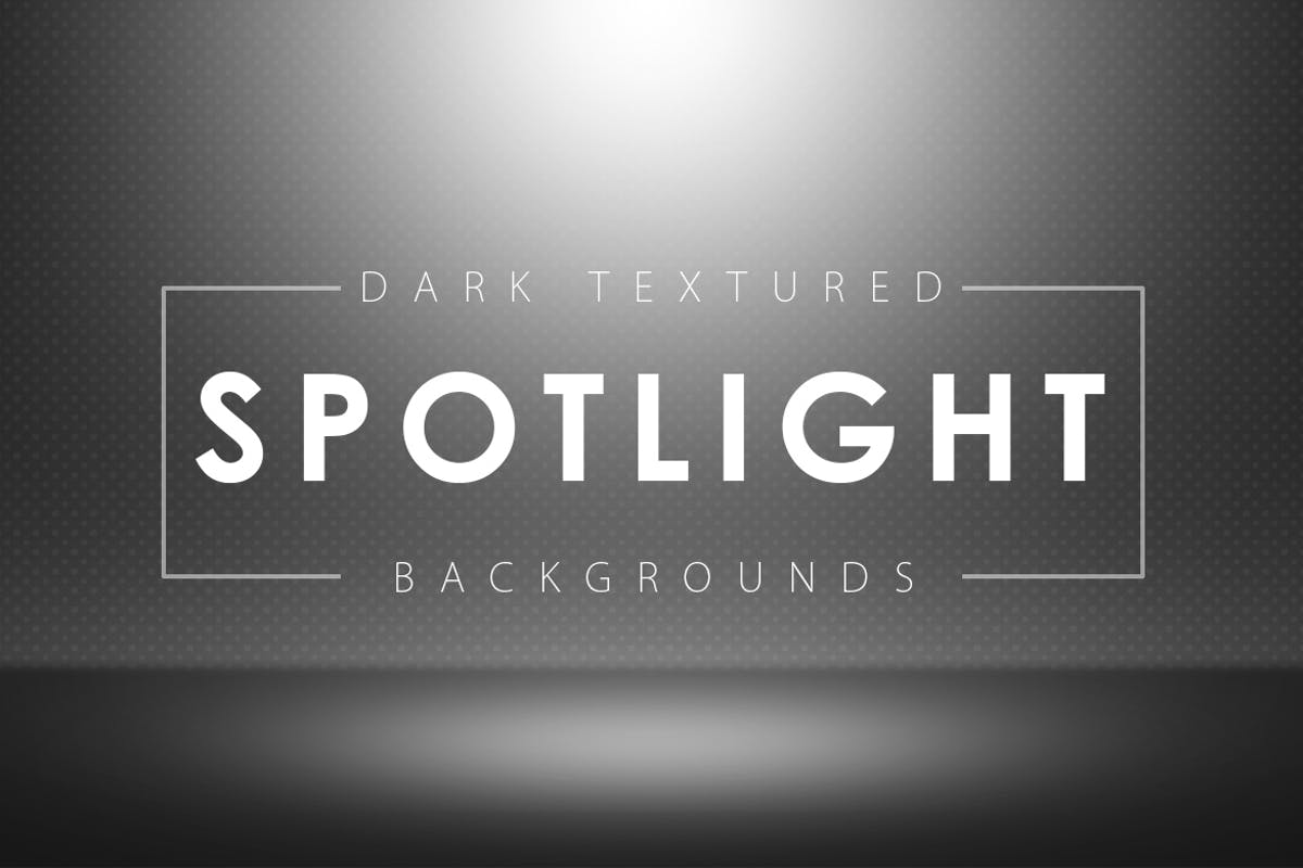 暗色纹理聚光灯背景素材 Dark Textured Spotlight Backgrounds