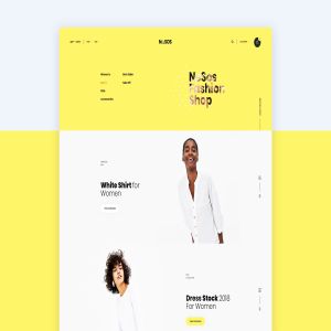 时尚主题电子商务网站设计PSD模板下载 Ne17 – Fashion Ecommerce PSD template