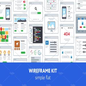 超实用 UX 线框图套件 UX Wireframe kit