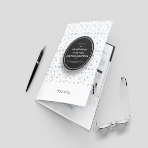 孟菲斯设计风格企业文件夹设计模板 Presentation Folder