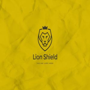 狮子盾牌电子竞技徽标设计模板 Lion Shield Logo Template插图3