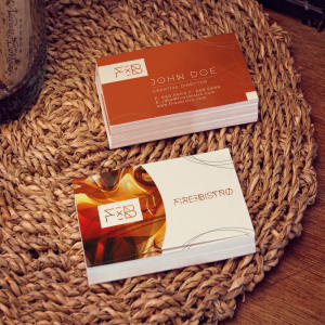 企业名片设计图预览样机模板01 Business Cards Mockup 01