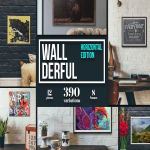 文艺场景相框画框样机合集 “Wallderful” – Horizontal Mockups
