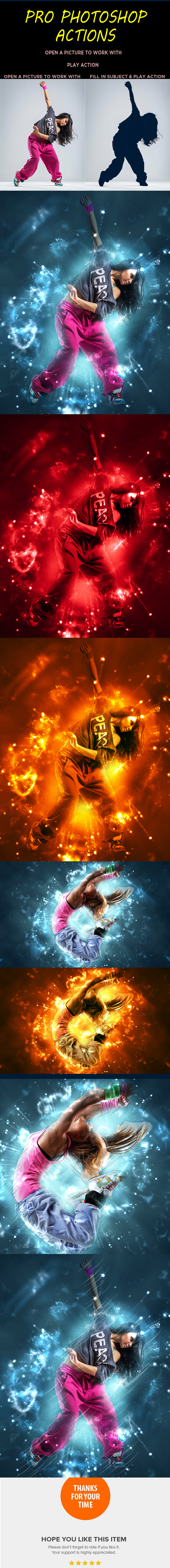 一款爆裂动感光效PS动作下载[abr,atn]