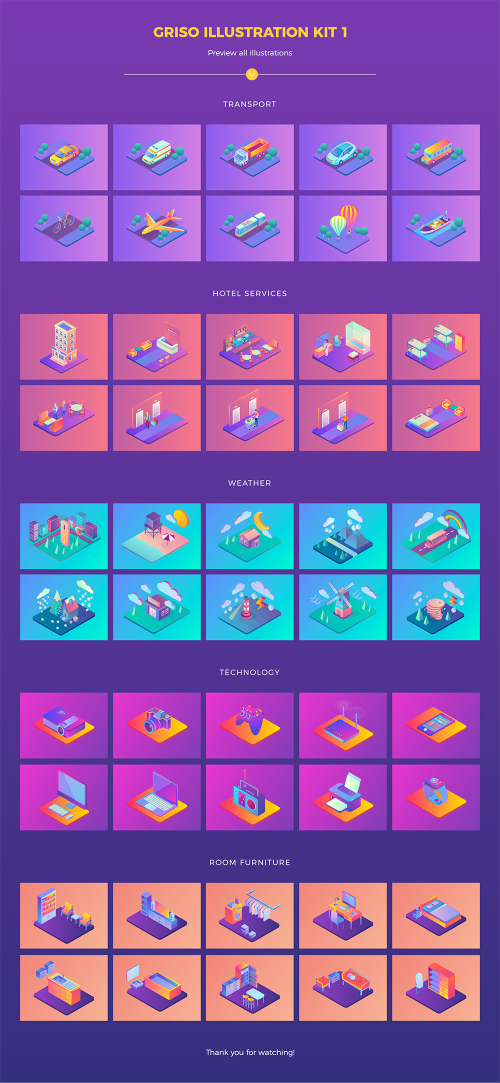 一套精美的立体城市图标套装下载[Ai]