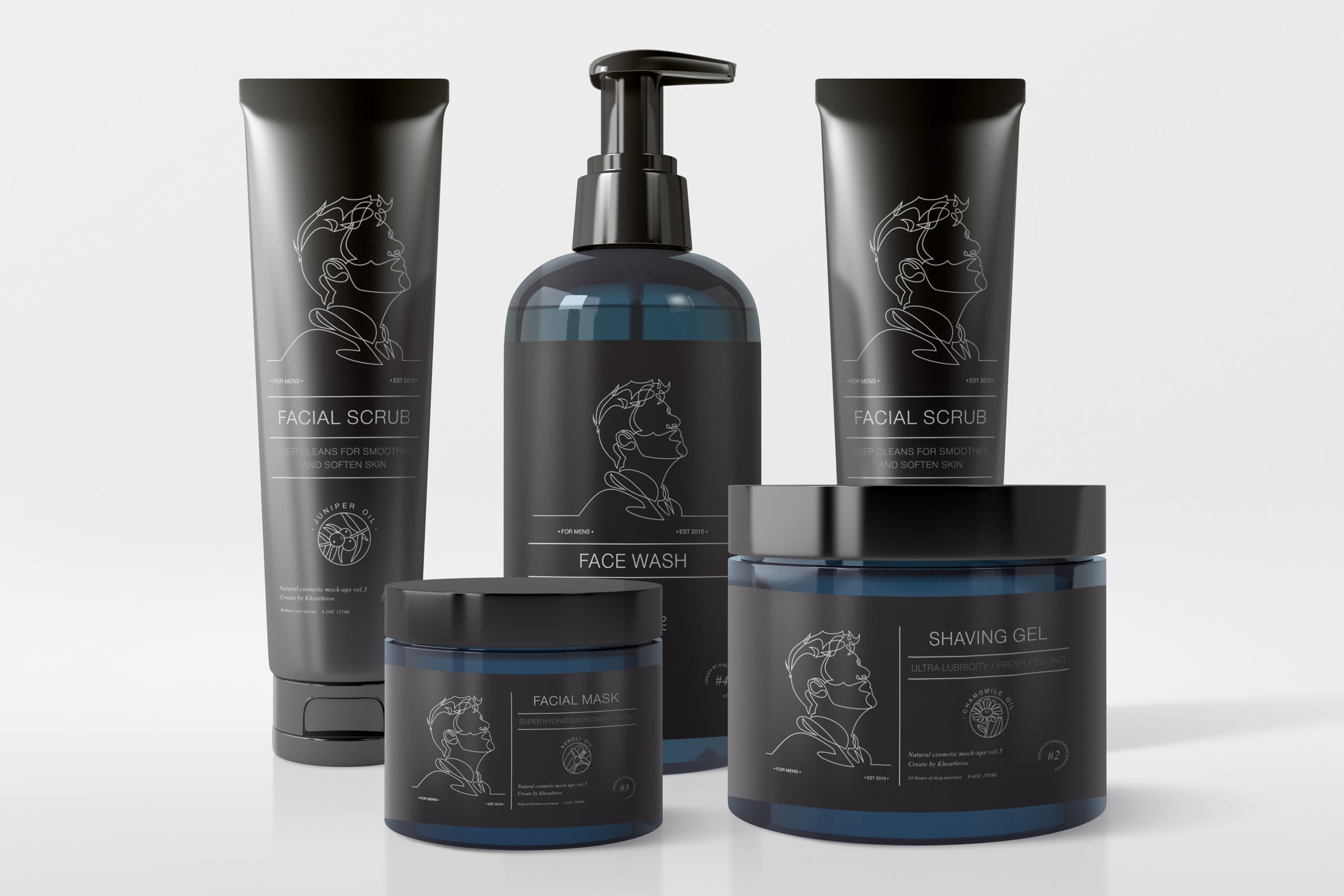 纯天然化妆品包装设计预览样机合集v5 Natural Cosmetic Packaging Mock-Ups Vol.5