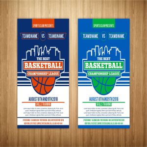 篮球比赛体育赛事海报设计模板 basketball flyer template