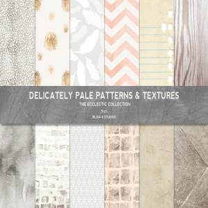 泛白多种图案纹理 Delicately Pale Patterns & Textures