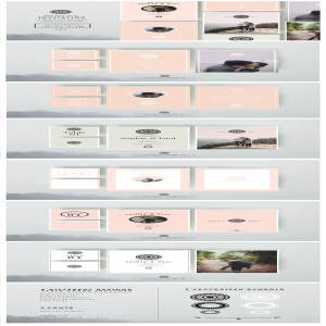 不一样的大气简约风格的婚礼邀请函模版下载[indd]