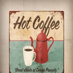 生锈的老式锡标志模板 Rusty Vintage Tin Sign Templates