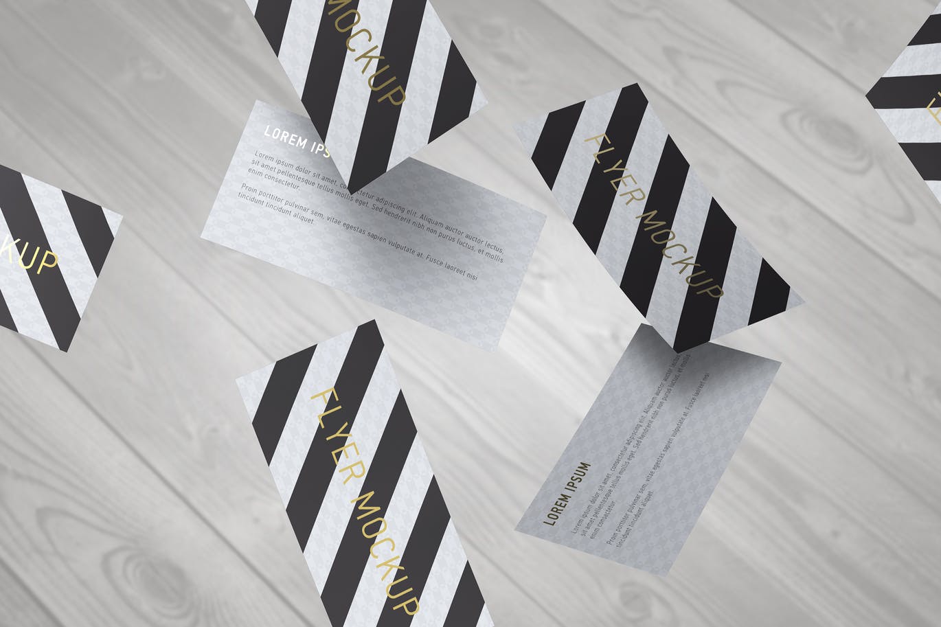 时尚高端名片海报设计VI样机展示模型mockups