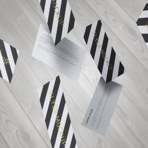 时尚高端名片海报设计VI样机展示模型mockups