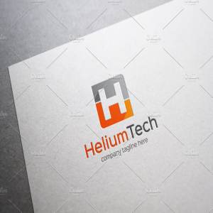 创意字母Logo模板系列之字母H Helium Tech Letter H Logo插图4