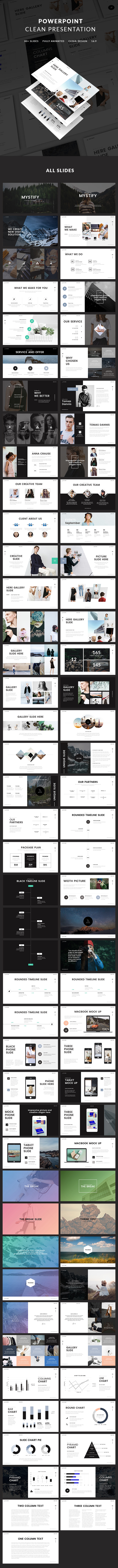 精品 PPT 模版素材 Mystify Presentation（含PPT和PPTX两种格式）