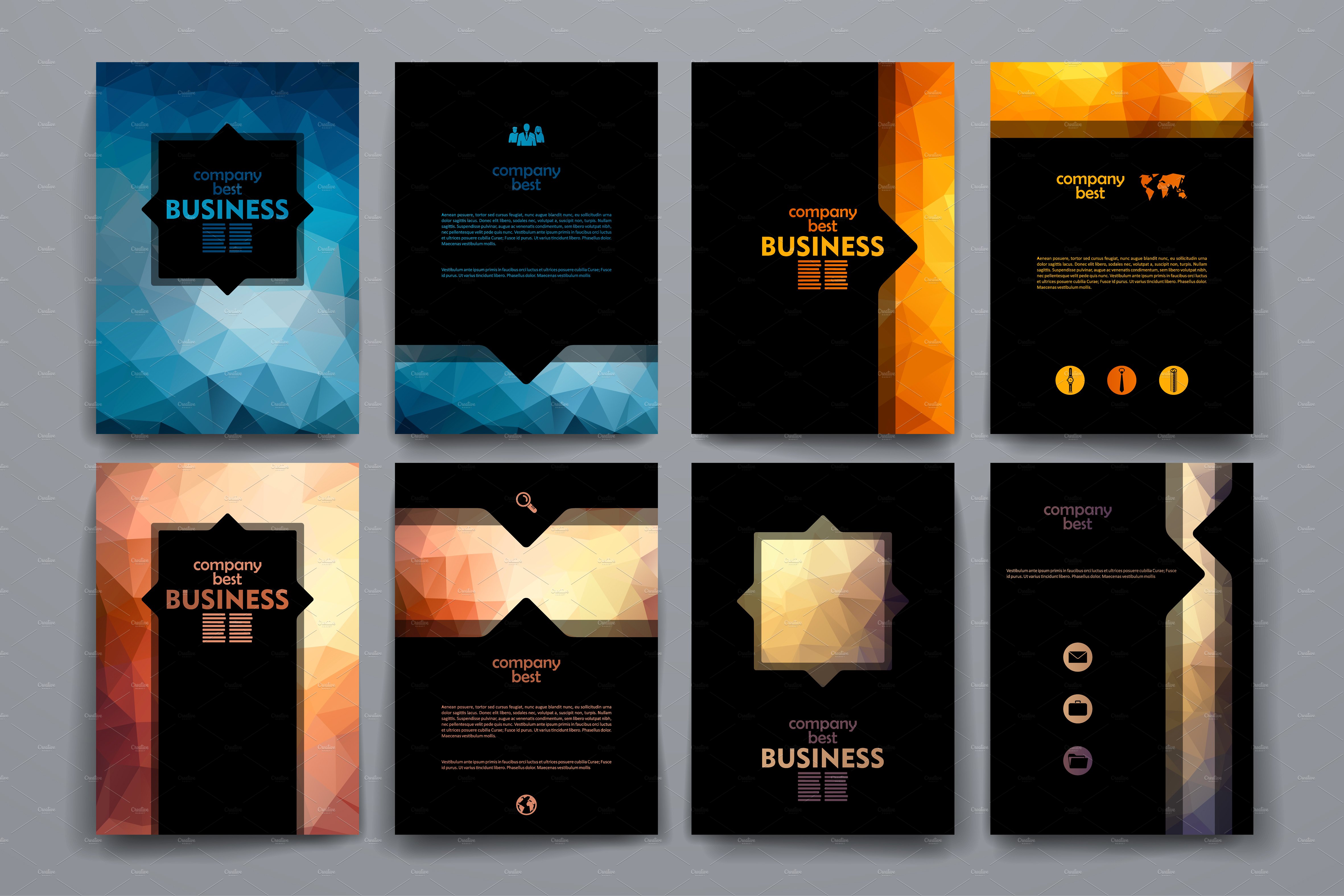 商业商务用途画册模板 Business brochures