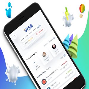 电子钱包APP界面设计UI模板 Wallet 2 Mobile Ui – M