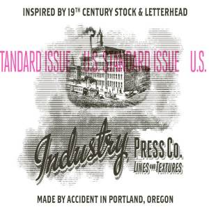 复古压纹印刷效果PS笔刷 IndustryPress – Lines & Textures