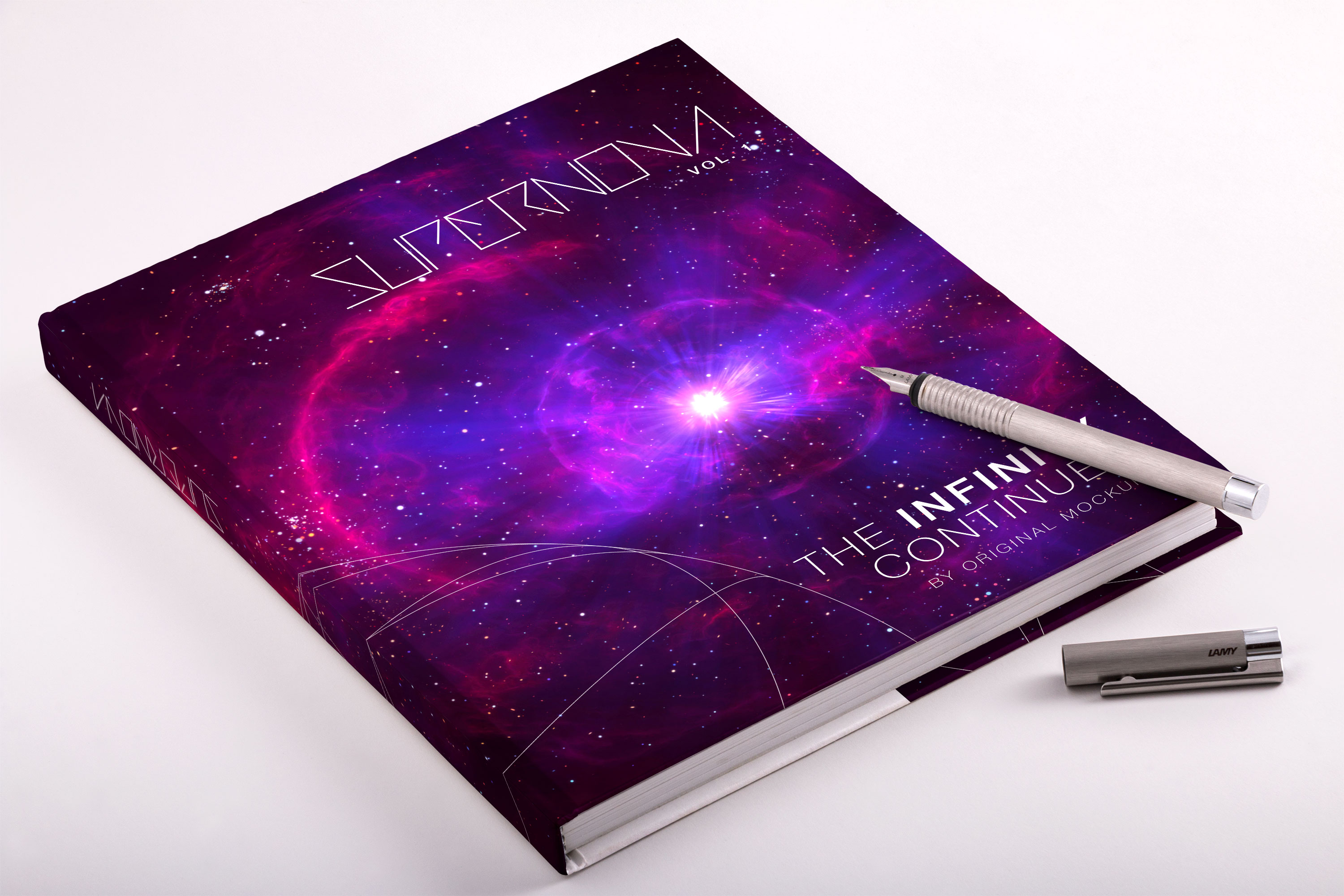 精装图书封面排版设计效果图PSD样机02 Hardcover Standard Portrait Book PSD Mockup 02