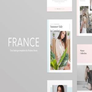 时尚性感法式类海报传单模板 France Flyer Templates