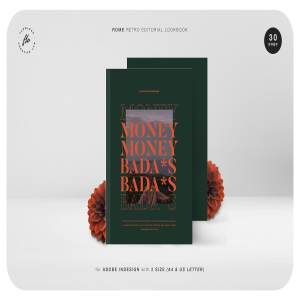 罗马复古时尚产品画册设计模板