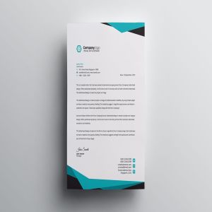 信息科技企业信封设计模板v4 Letterhead插图5