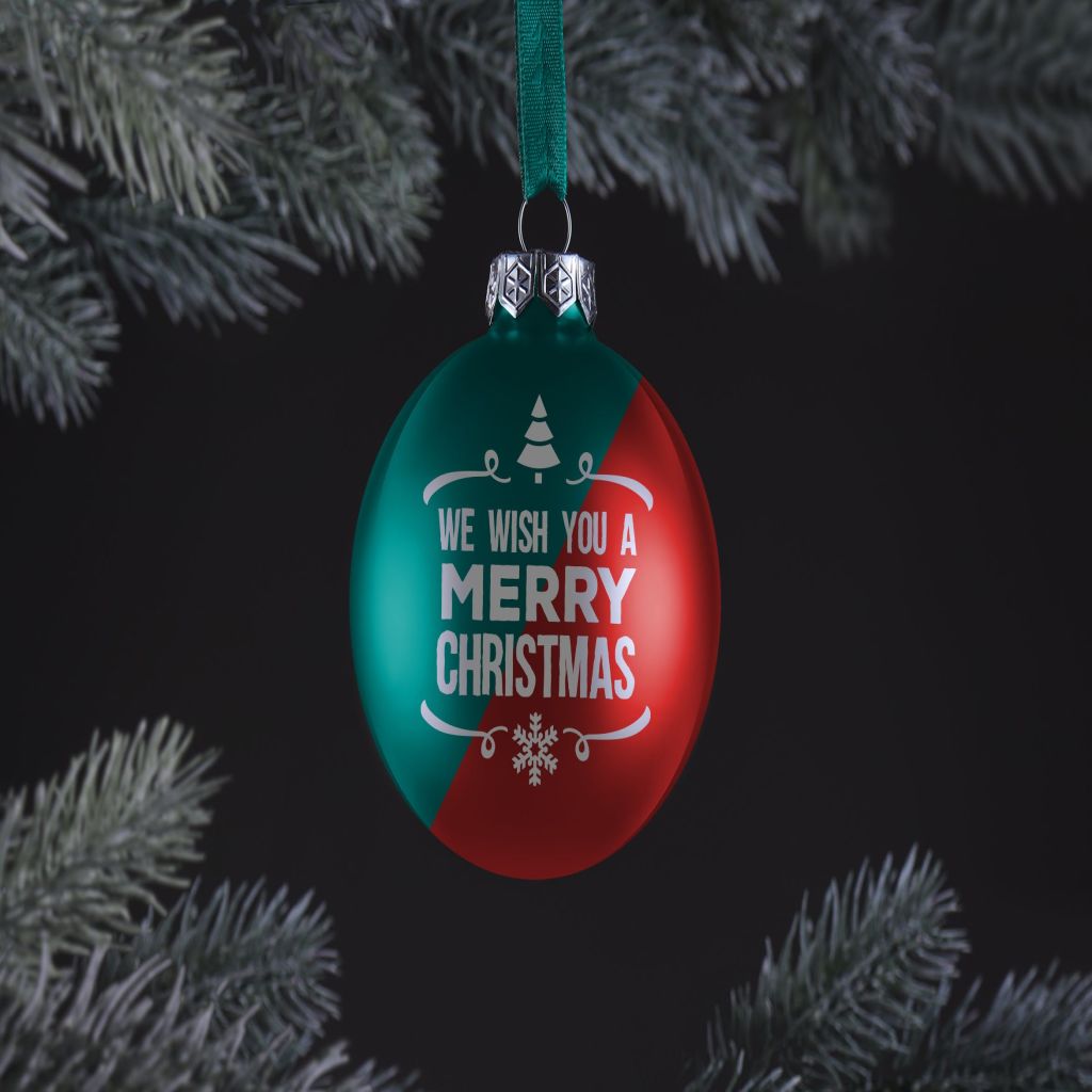 圣诞节装饰球样机模板 Christmas ball ornament mockup插图
